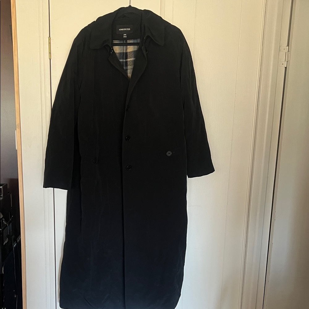London Fog Black Trench Coat